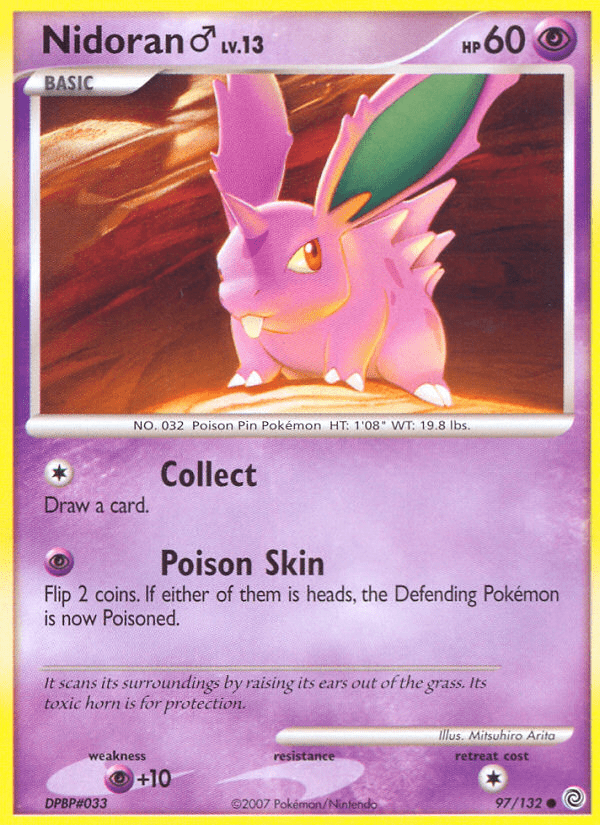 Nidoran ♂ dp3-97 Common from Secret Wonders Set