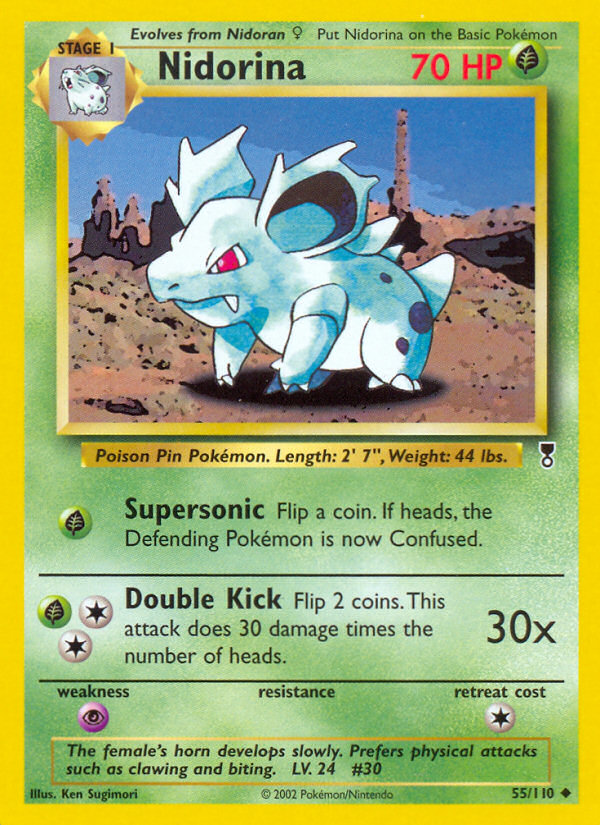 Nidorina base6-55 Uncommon from Legendary Collection Set