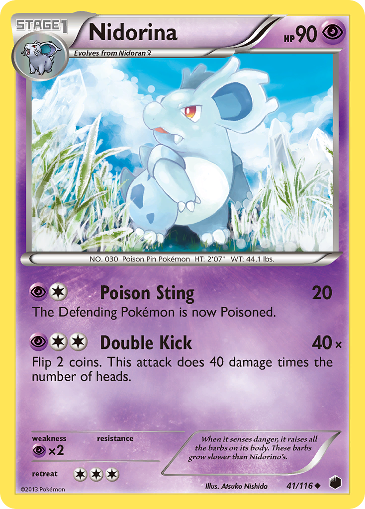 Nidorina bw9-41 Uncommon from Plasma Freeze Set