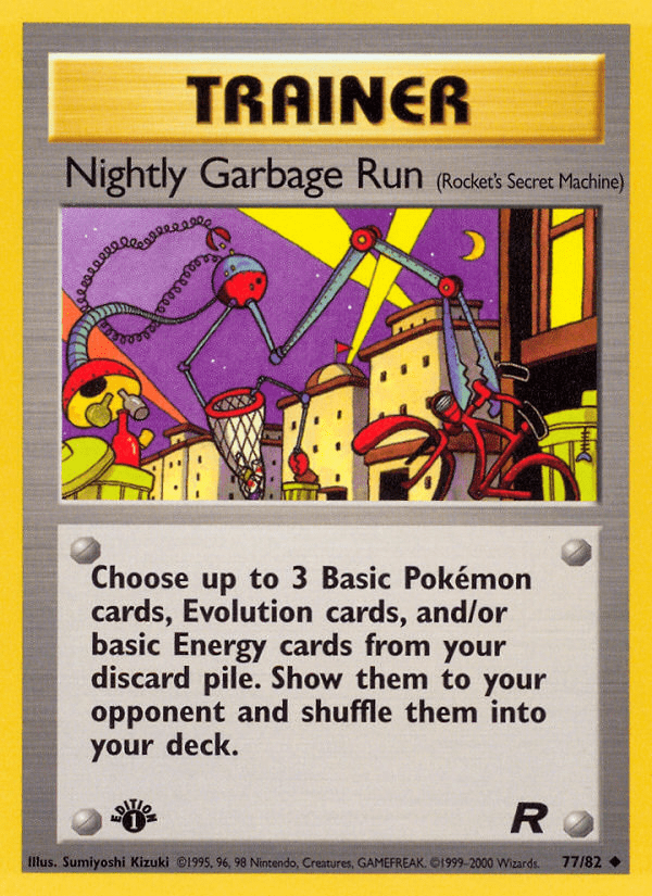 Nightly Garbage Run base5-77 Uncommon from Team Rocket Set