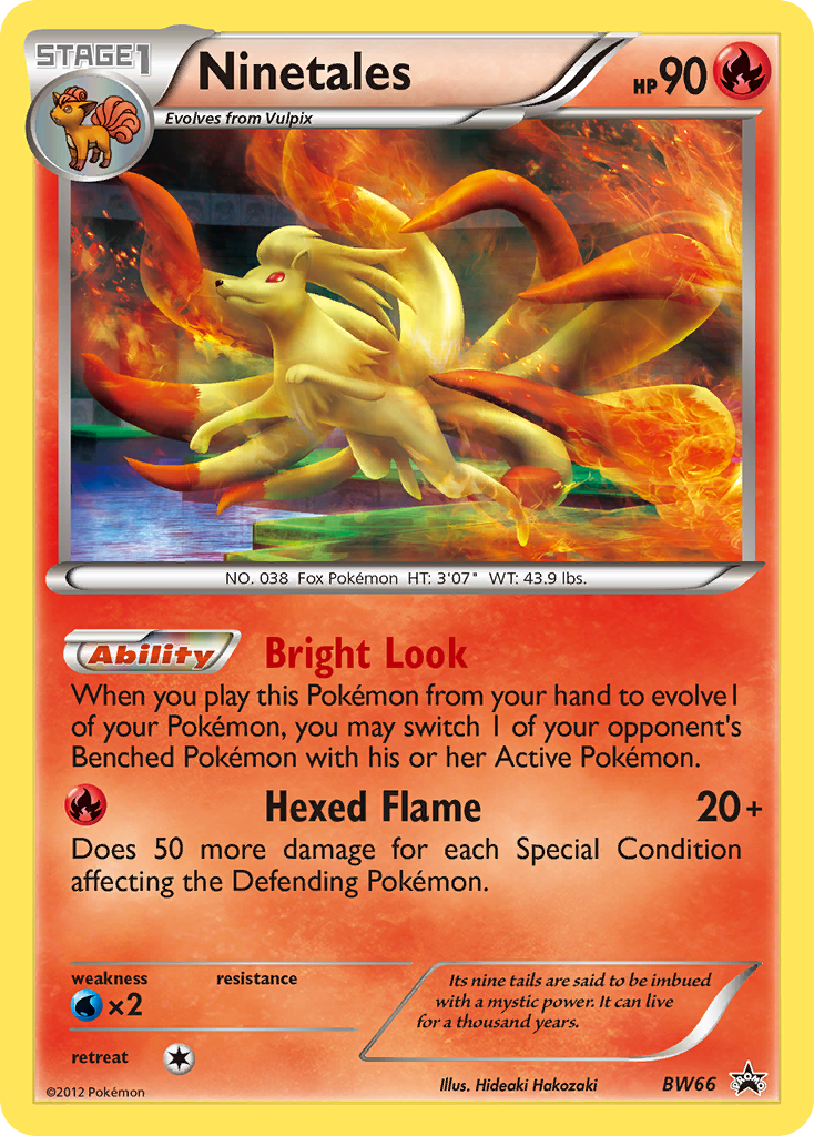 Ninetales bwp-BW66 Promo from BW Black Star Promos Set