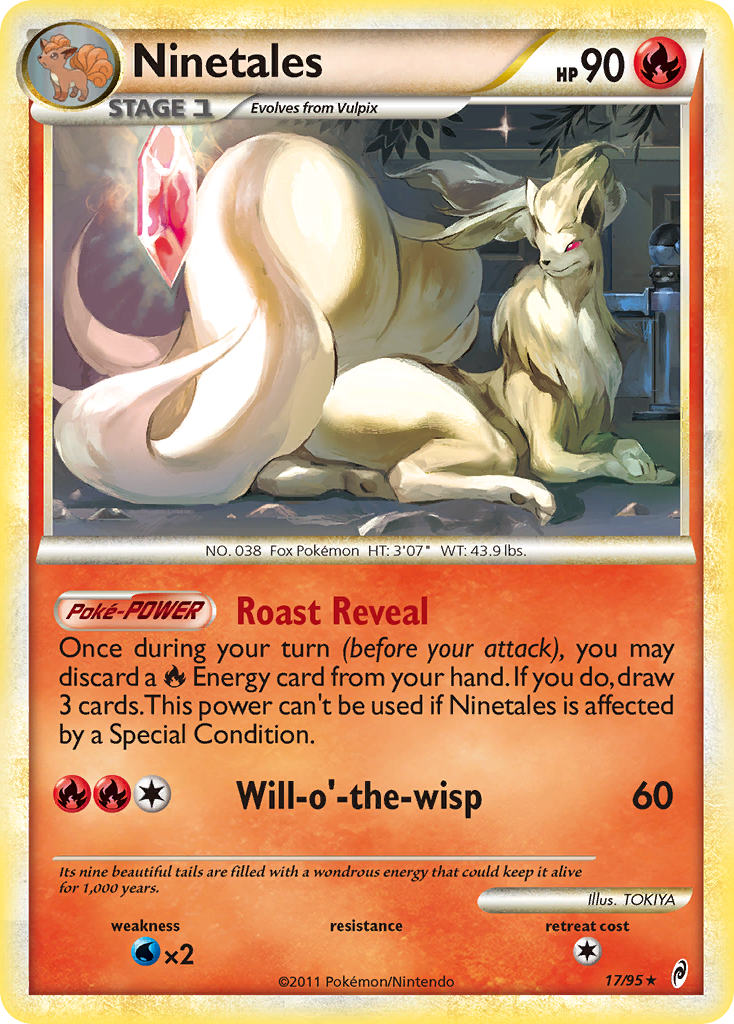 Ninetales col1-17 Rare Holo from Call of Legends Set
