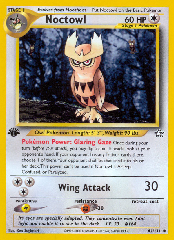 Noctowl neo1-42 Uncommon from Neo Genesis Set