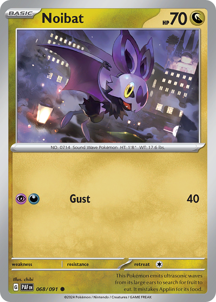 Noibat sv4pt5-68 Common from Paldean Fates Set