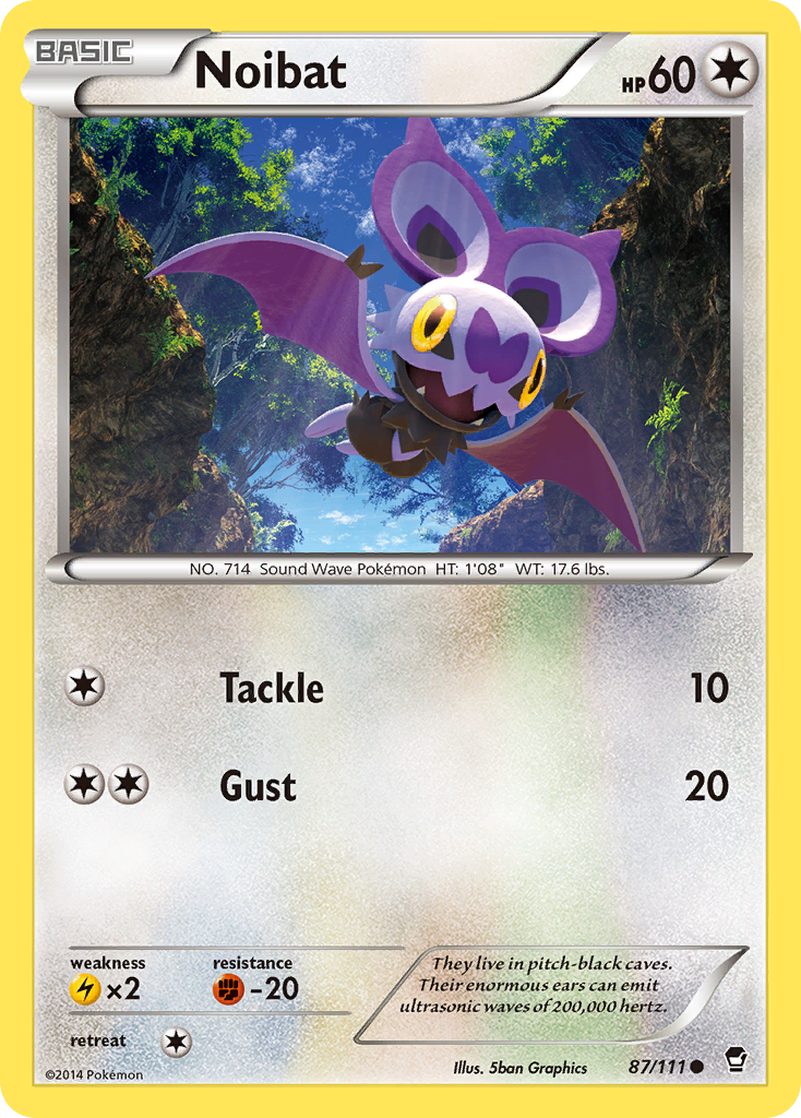 Noibat xy3-87 Common from Furious Fists Set