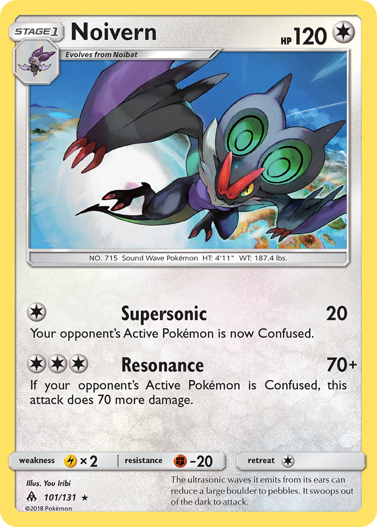 Noivern sm6-101 Rare from Forbidden Light Set