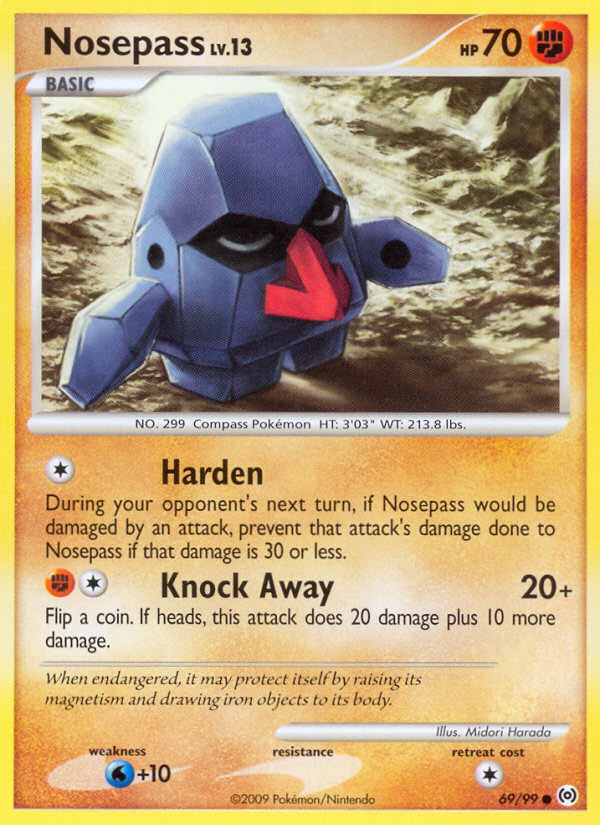 Nosepass pl4-69 Common from Arceus Set