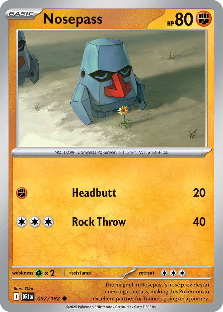 Nosepass sv10-97 Common from Destined Rivals Set