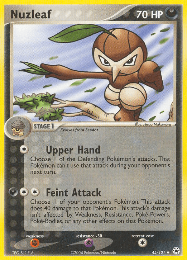 Nuzleaf ex5-45 Uncommon from Hidden Legends Set