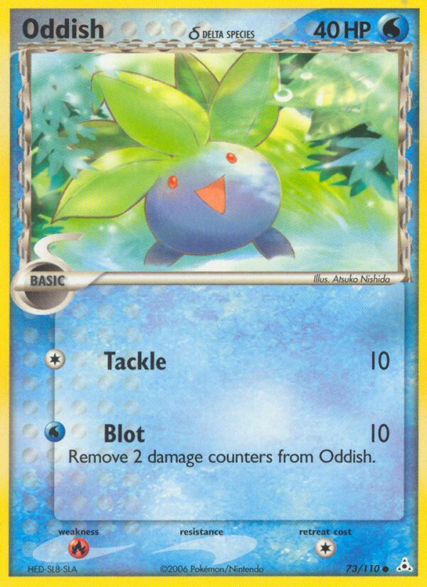 Oddish δ ex13-73 Common from Holon Phantoms Set