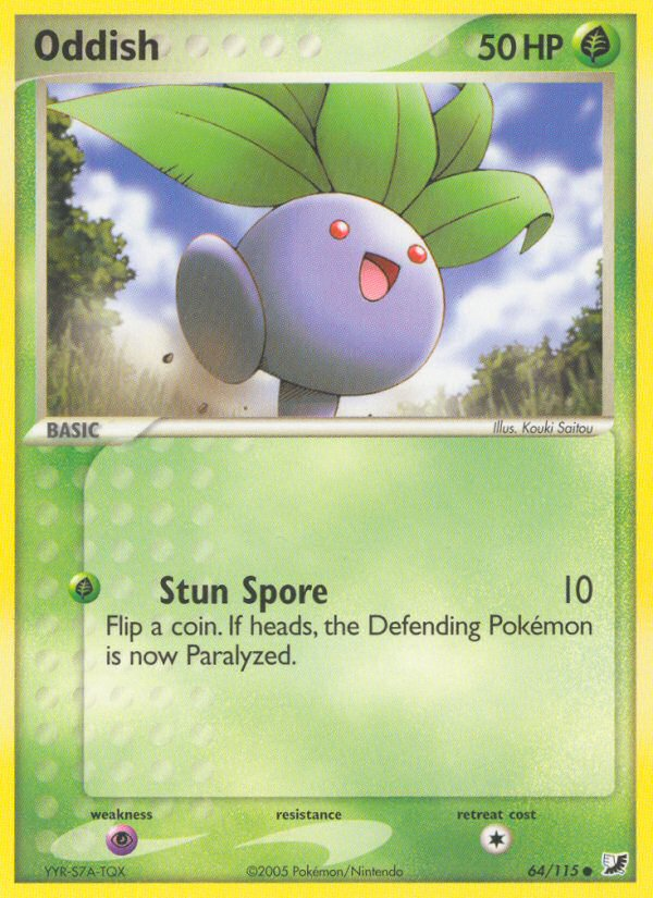Oddish ex10-64 Common from Unseen Forces Set
