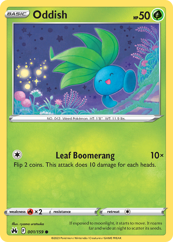 Oddish swsh12pt5-1 Common from Crown Zenith Set
