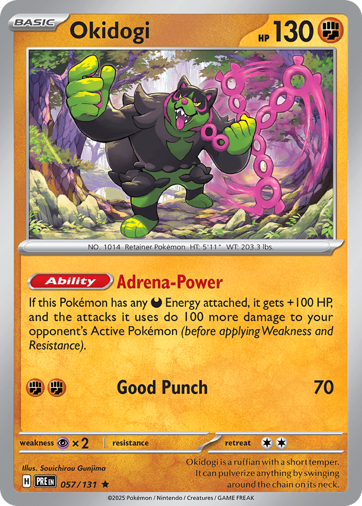 Okidogi sv8pt5-57 Rare from Prismatic Evolutions Set
