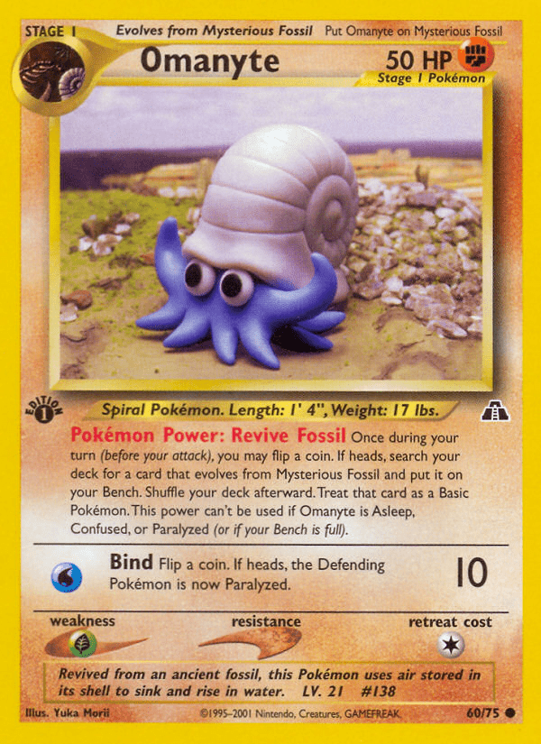 Omanyte neo2-60 Common from Neo Discovery Set