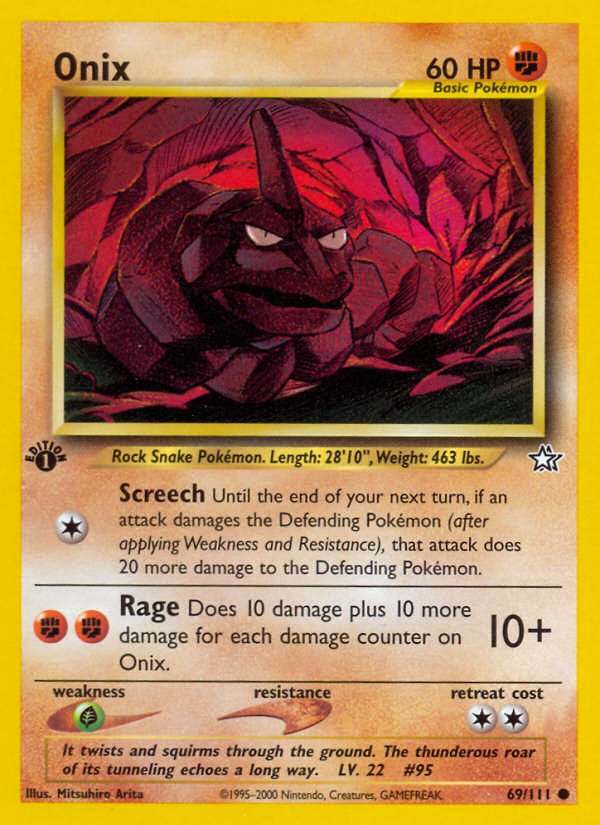 Onix neo1-69 Common from Neo Genesis Set
