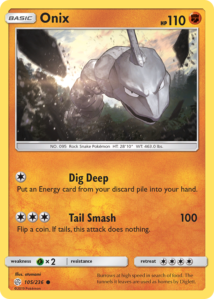 Onix sm12-105 Common from Cosmic Eclipse Set