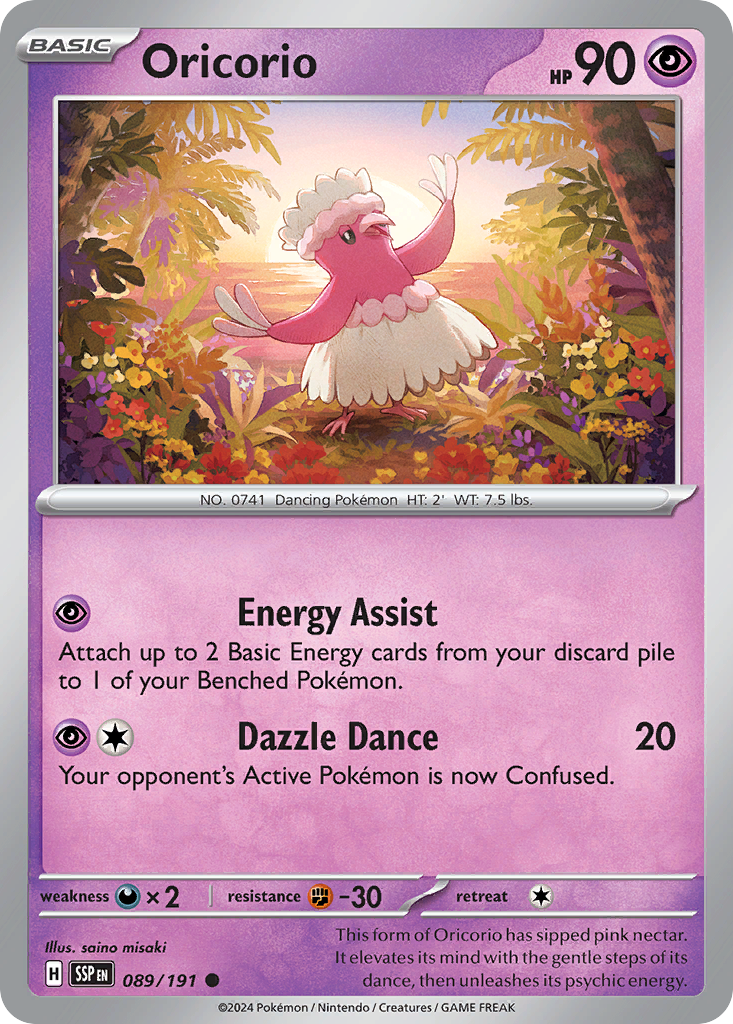 Oricorio sv8-89 Common from Surging Sparks Set