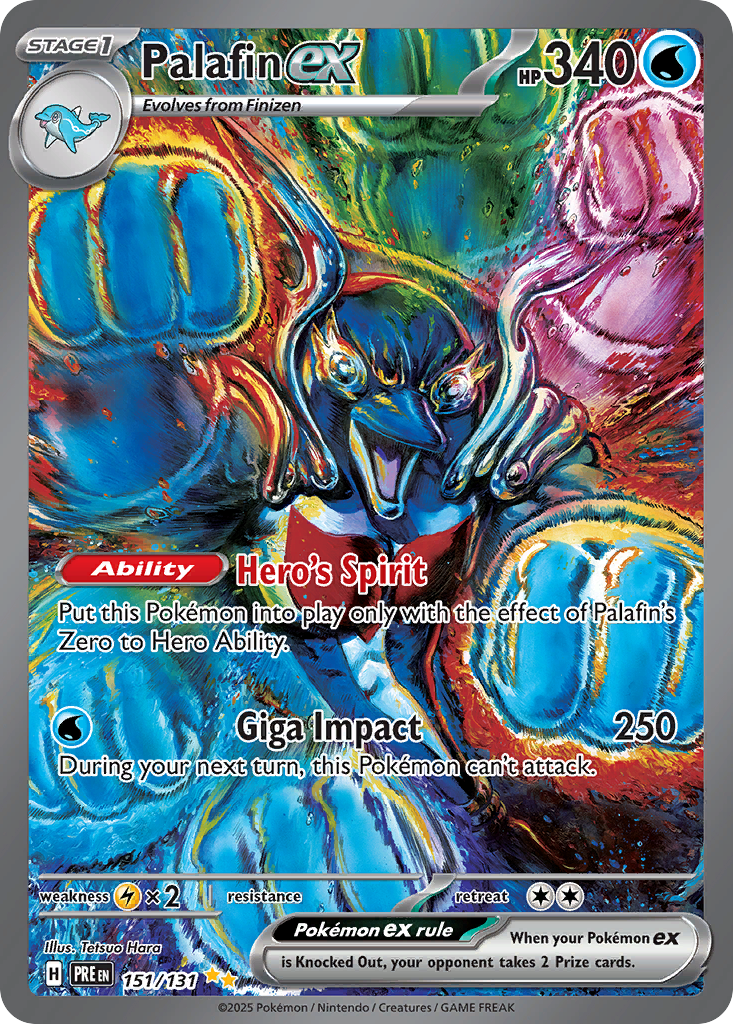 Palafin ex sv8pt5-151 Special Illustration Rare from Prismatic Evolutions Set