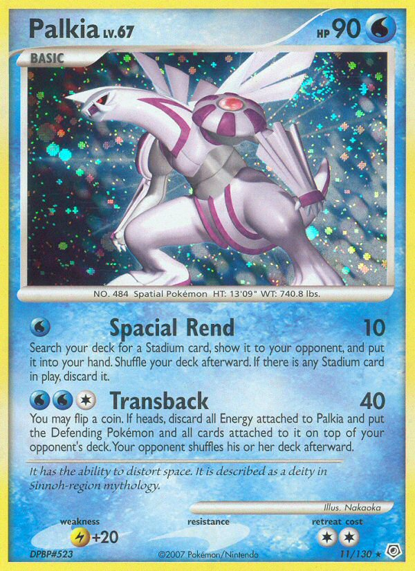 Palkia dp1-11 Rare Holo from Diamond & Pearl Set
