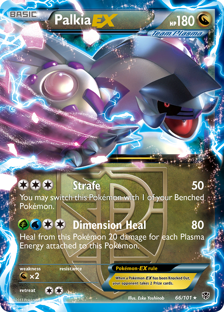 Palkia-EX bw10-66 Rare Holo EX from Plasma Blast Set
