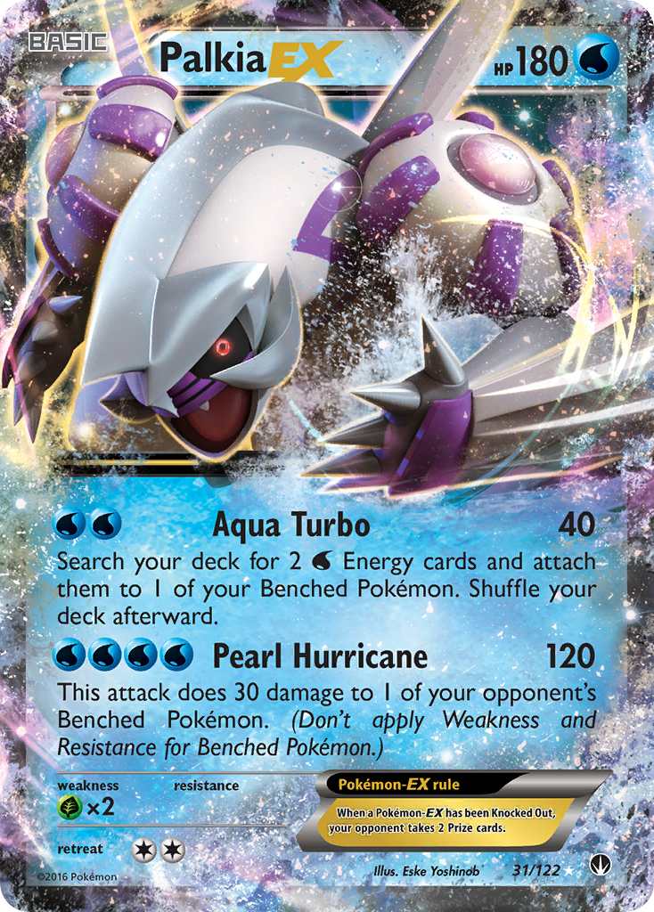 Palkia-EX xy9-31 Rare Holo EX from BREAKpoint Set