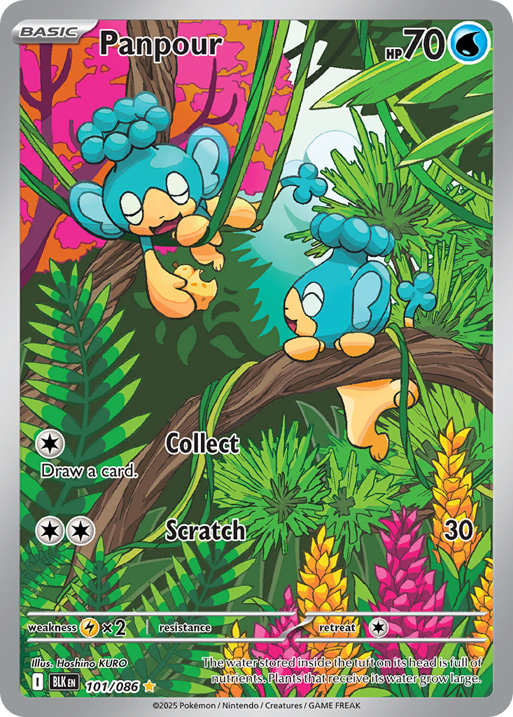 Panpour zsv10pt5-101 Illustration Rare from Black Bolt Set