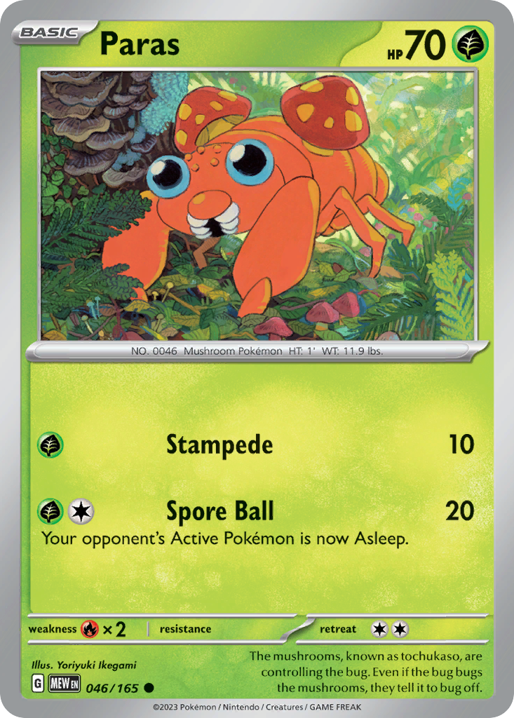 Paras sv3pt5-46 Common from 151 Set