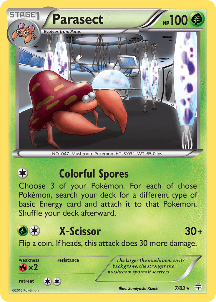 Parasect g1-7 Rare from Generations Set