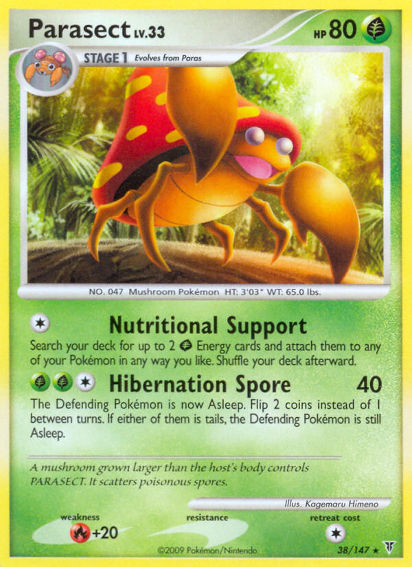 Parasect pl3-38 Rare from Supreme Victors Set