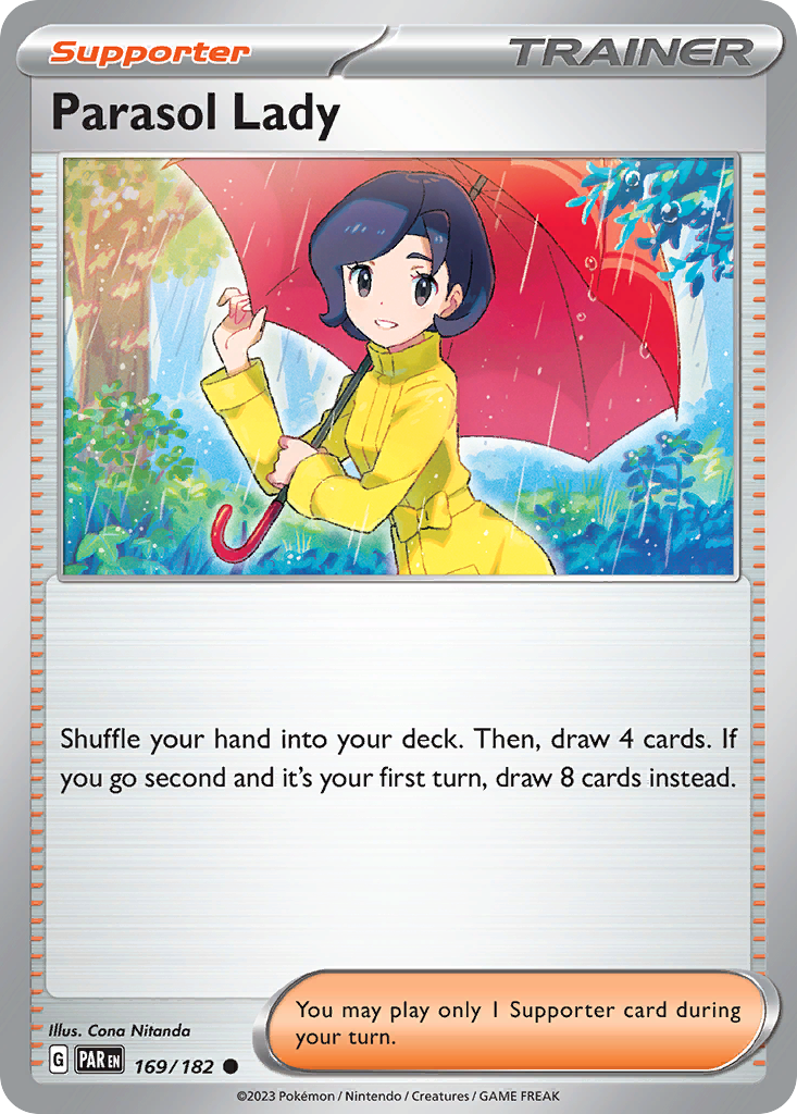 Parasol Lady sv4-169 Common from Paradox Rift Set
