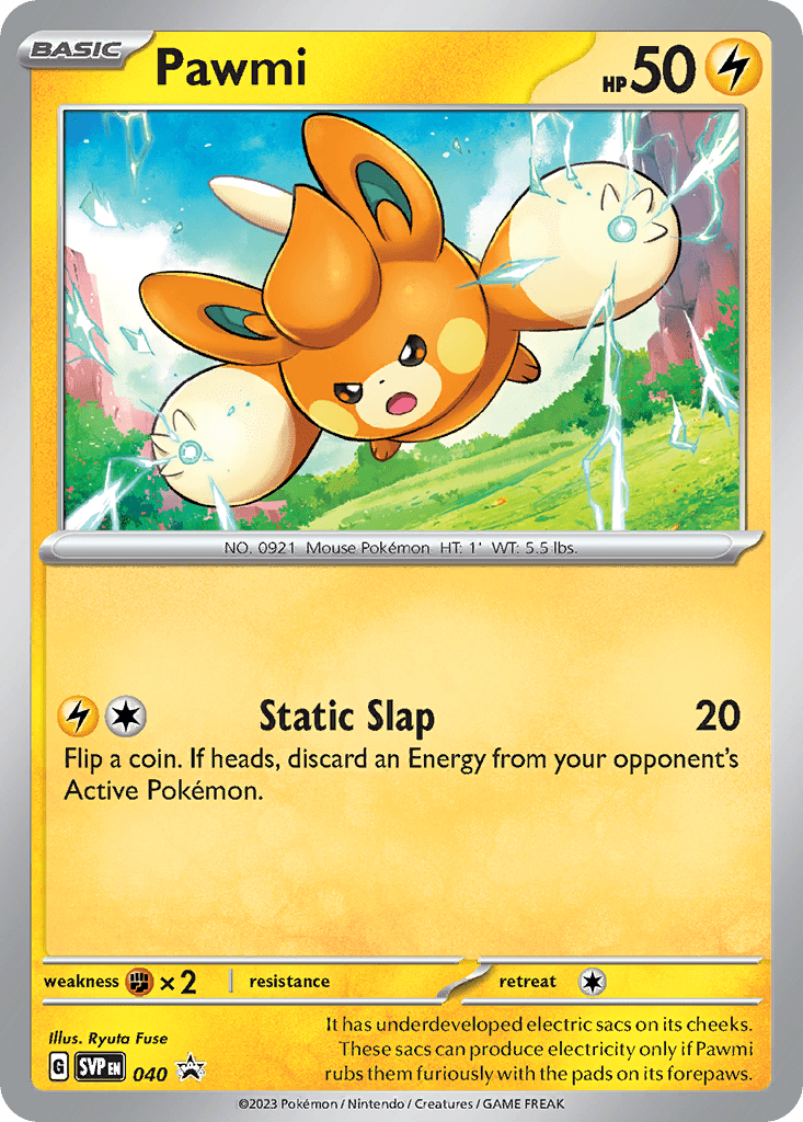 Pawmi svp-40 Promo from Scarlet & Violet Black Star Promos Set