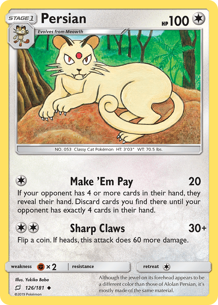 Persian sm9-126 Uncommon from Team Up Set