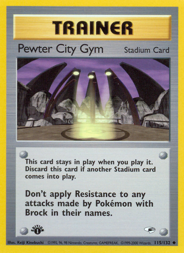 Pewter City Gym gym1-115 Uncommon from Gym Heroes Set