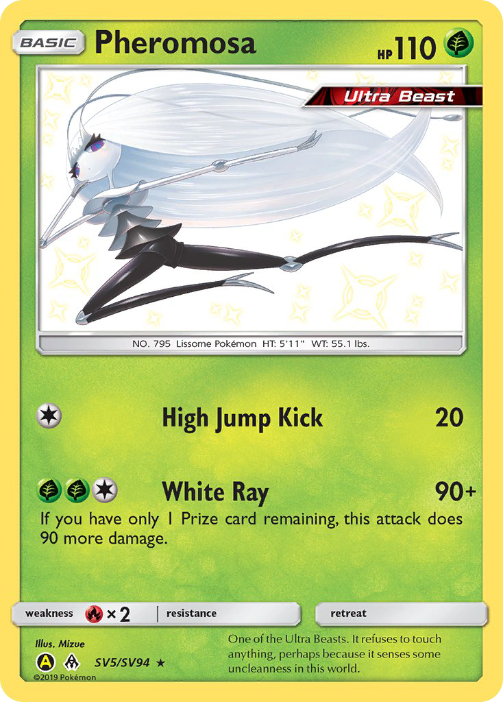 Pheromosa sma-SV5 Rare Shiny from Hidden Fates Shiny Vault Set
