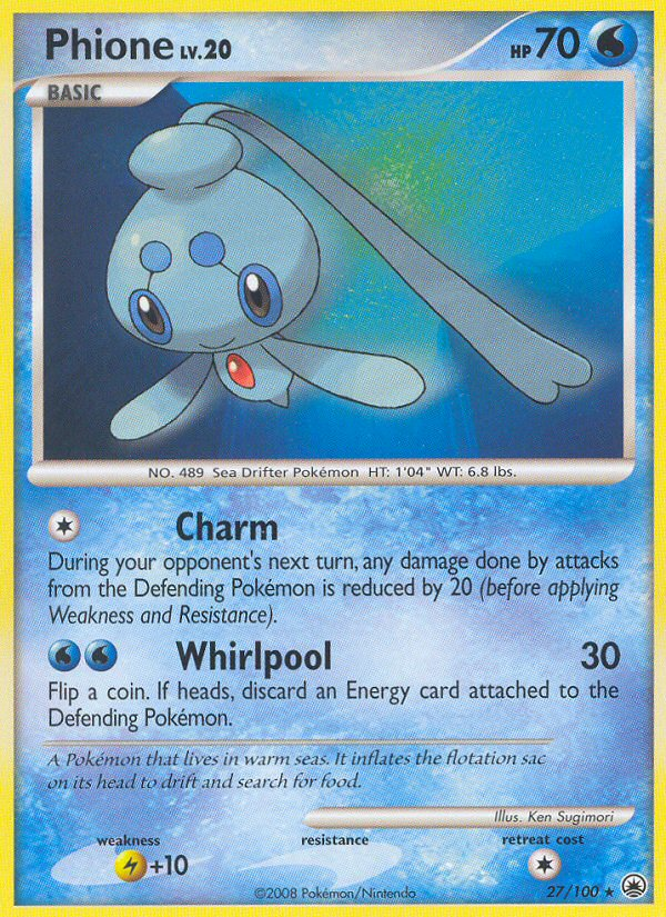 Phione dp5-27 Rare from Majestic Dawn Set