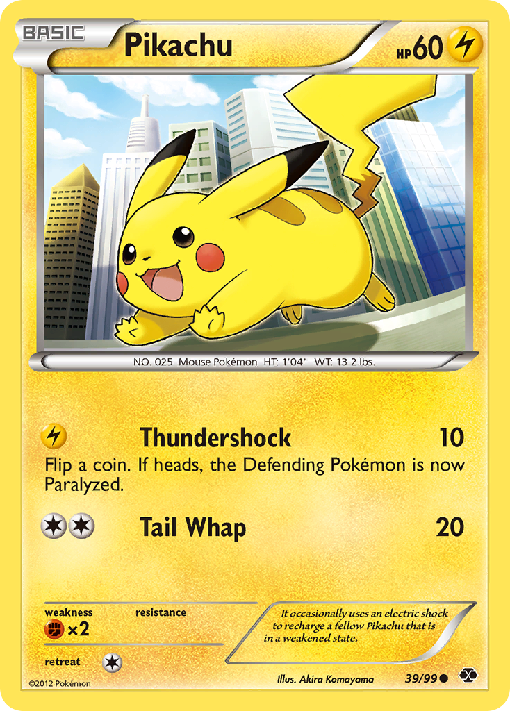 Pikachu bw4-39 Common from Next Destinies Set