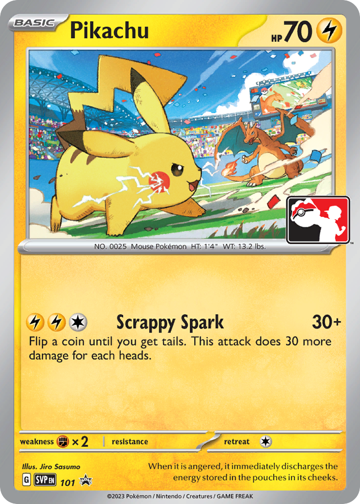 Pikachu svp-101 Promo from Scarlet & Violet Black Star Promos Set