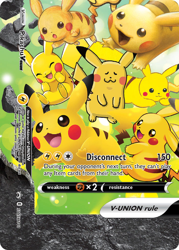 Pikachu V-UNION swshp-SWSH141 Promo from SWSH Black Star Promos Set