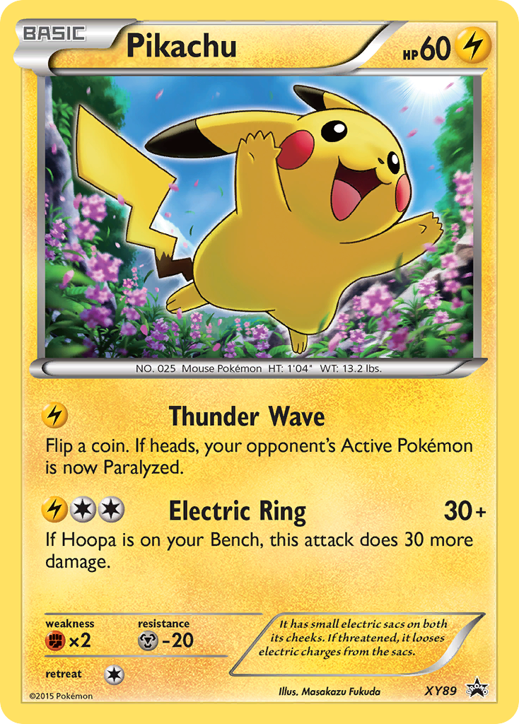 Pikachu xyp-XY89 Promo from XY Black Star Promos Set