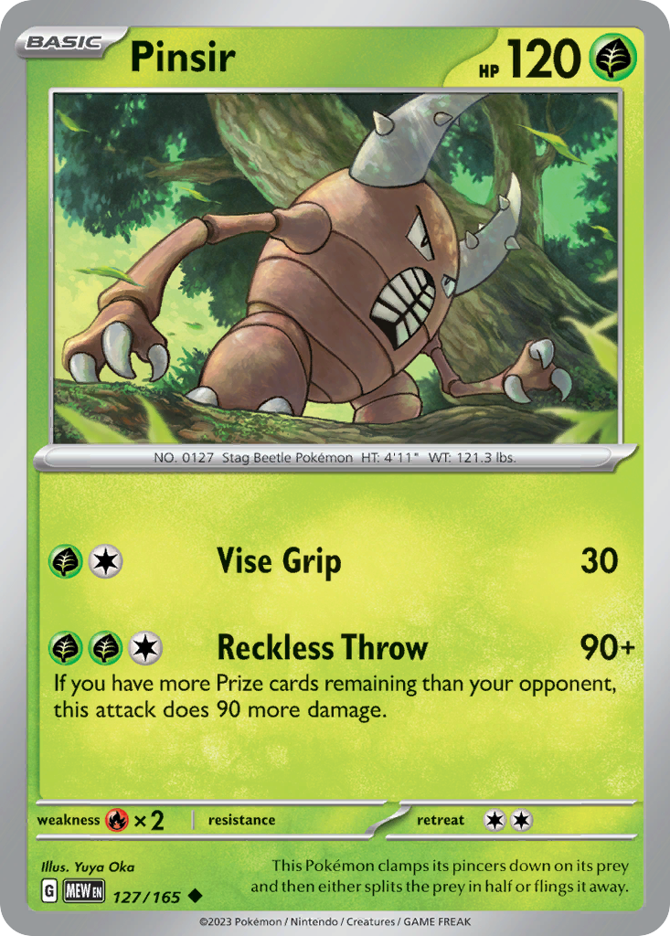 Pinsir sv3pt5-127 Uncommon from 151 Set