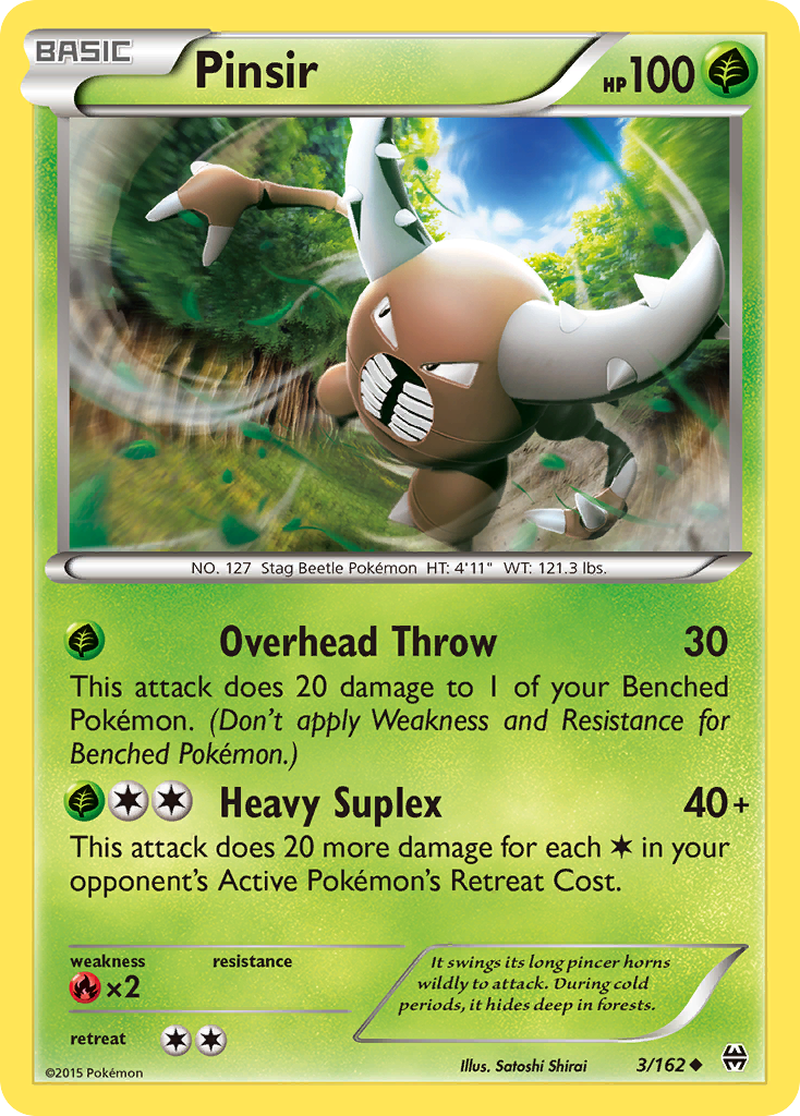 Pinsir xy8-3 Uncommon from BREAKthrough Set