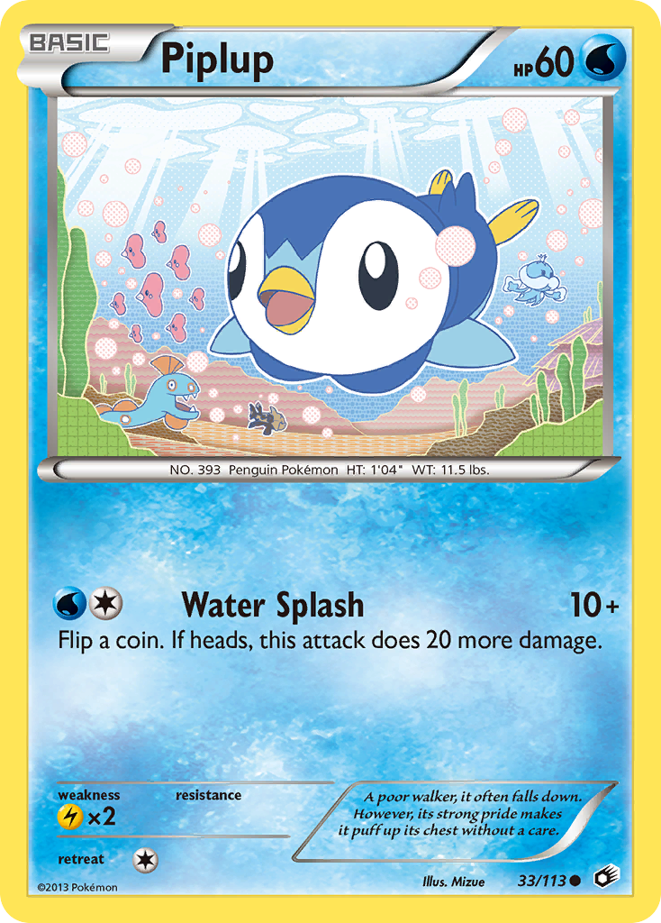 Piplup bw11-33 Common from Legendary Treasures Set