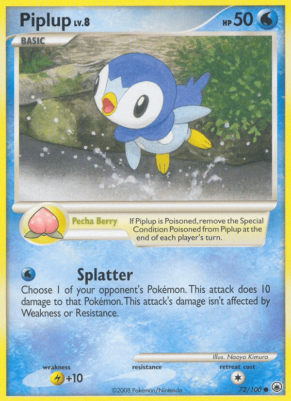 Piplup dp5-72 Common from Majestic Dawn Set