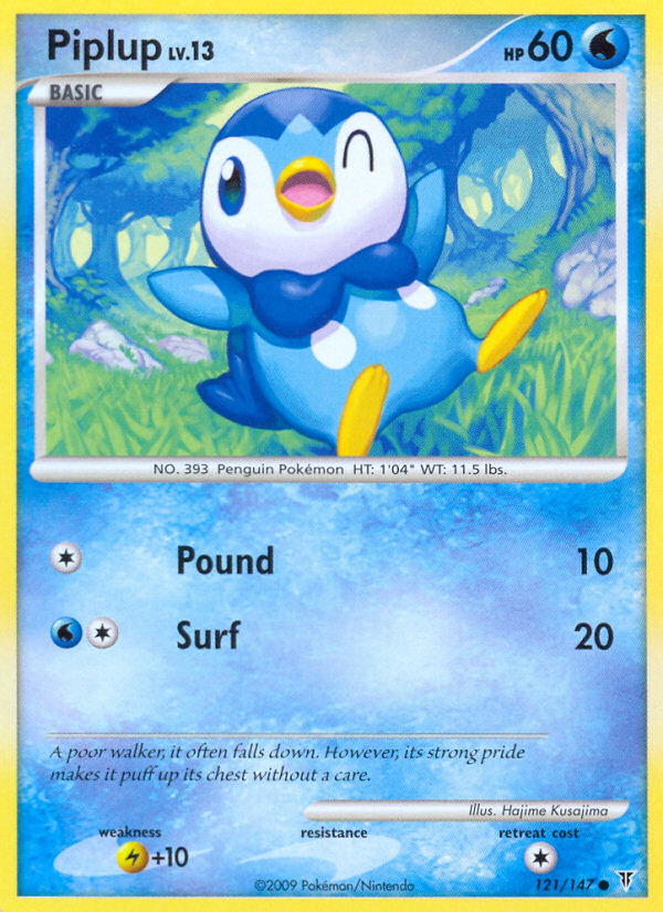 Piplup pl3-121 Common from Supreme Victors Set