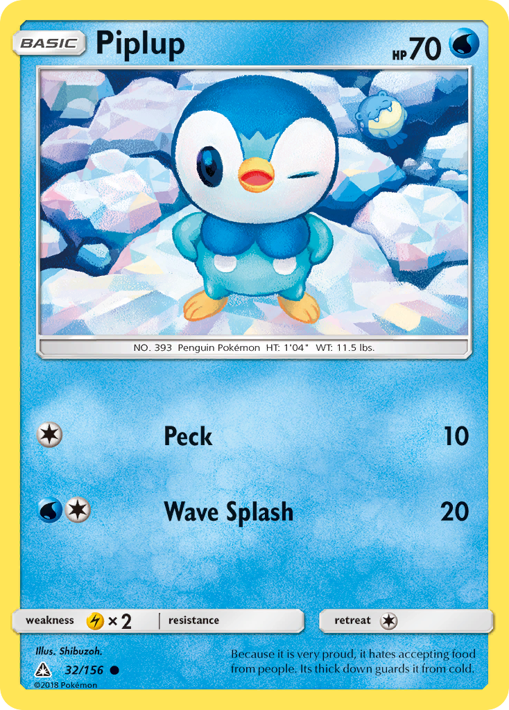 Piplup sm5-32 Common from Ultra Prism Set