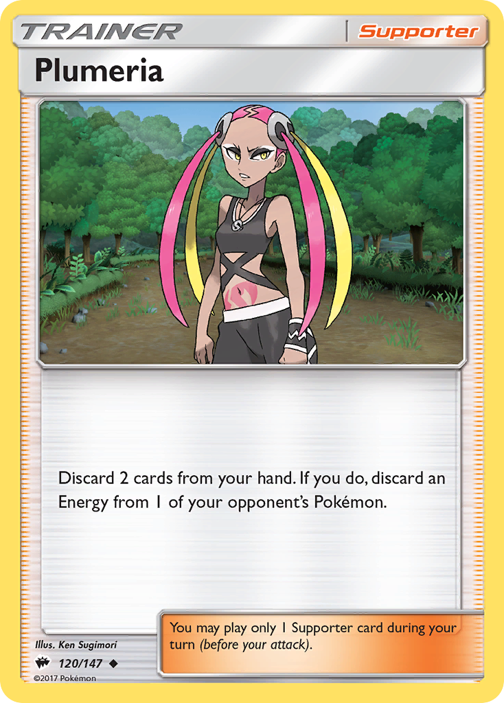 Plumeria sm3-120 Uncommon from Burning Shadows Set