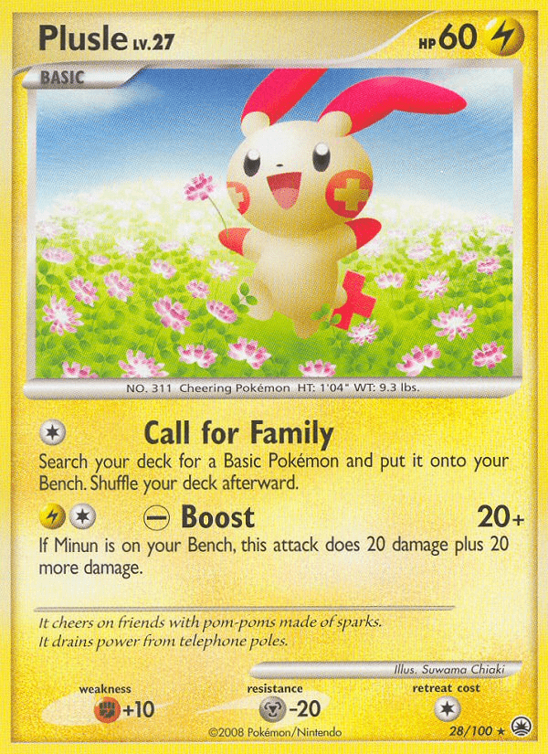 Plusle dp5-28 Rare from Majestic Dawn Set