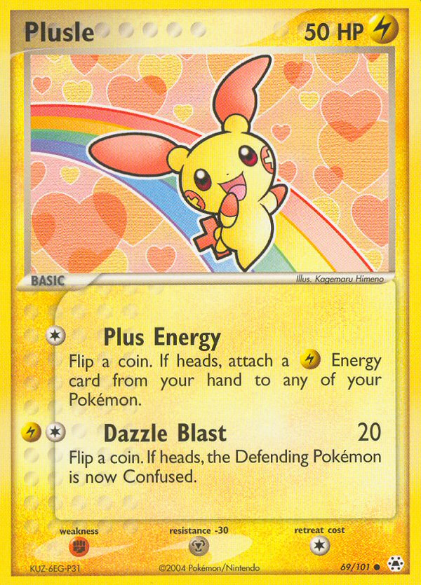 Plusle ex5-69 Common from Hidden Legends Set
