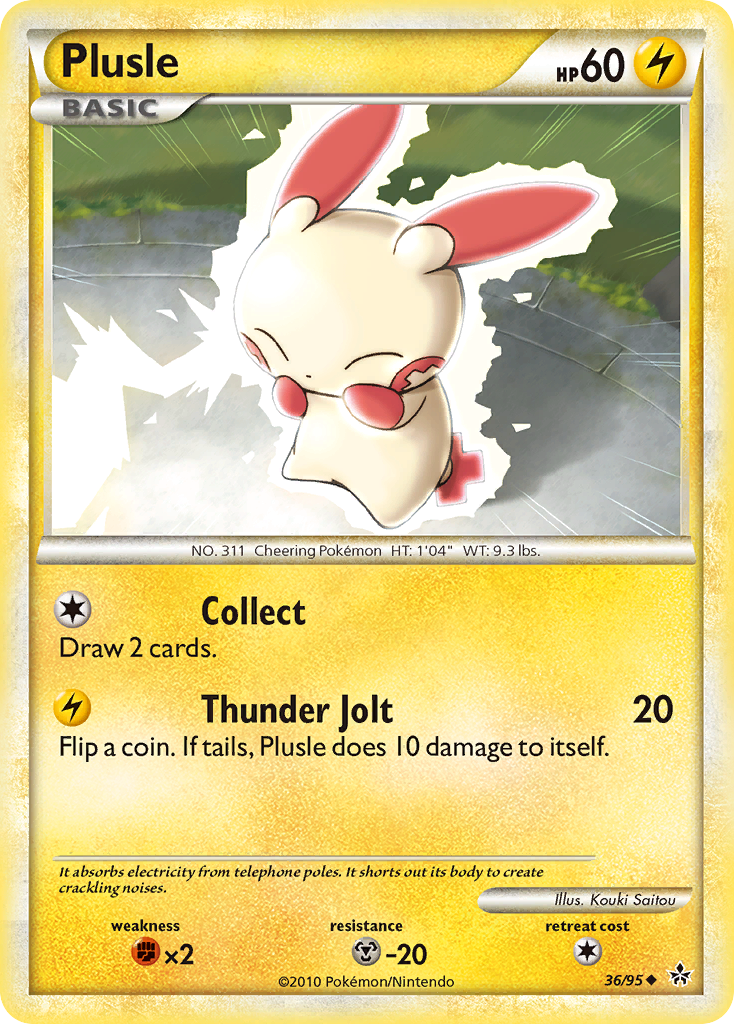 Plusle hgss2-36 Uncommon from HS—Unleashed Set