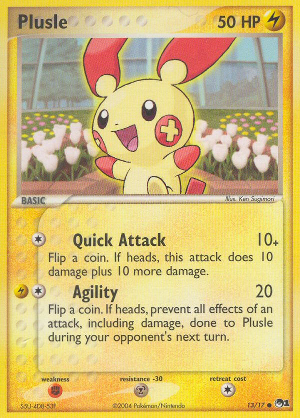 Plusle pop1-13 Common from POP Series 1 Set